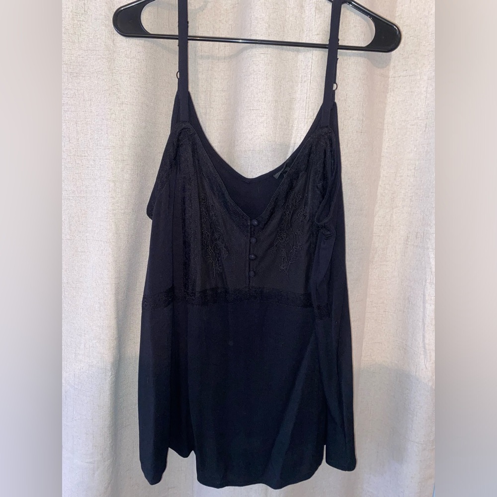 Black lace tank top